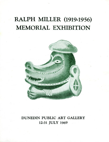Invitation for Ralph Miler Memorial Exhibition, Dunedin Public Art Gallery, 1969